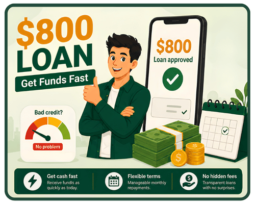 800 Dollar Loans With No Credit Check 