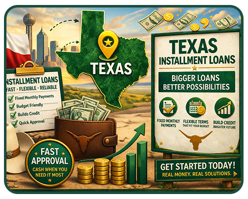 Looking for Quick Installment Loans in Texas?