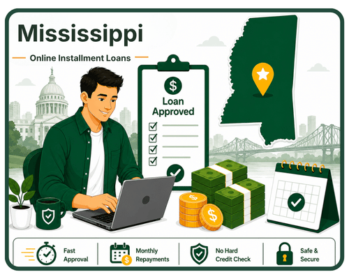 Fully Online Direct Lender Mississippi