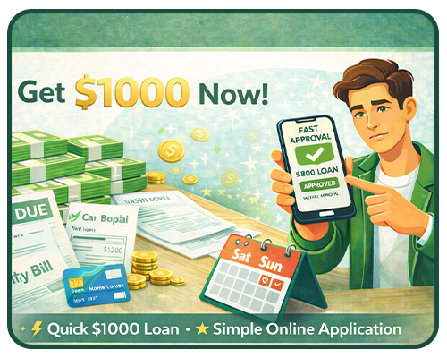 Get a $1000 Loan Today No Credit Check 