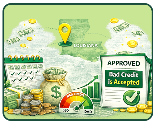 Guaranteed Online Loans in Louisiana