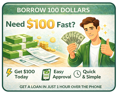 Borrow $100 Instantly