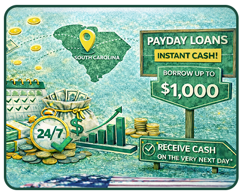 Online Payday Loans in South Carolina