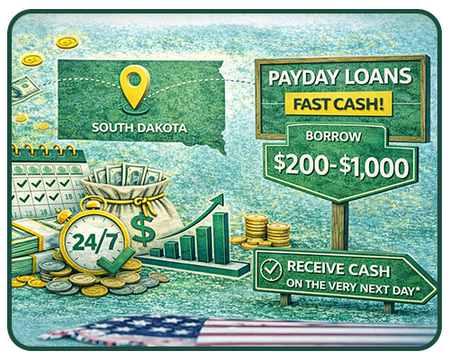 South Dakota Payday Loans Online